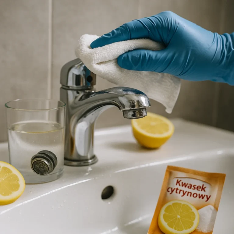 Jak wyczyścić kran domowym sposobem – czyszczenie chromu mikrofibrą, perlator w roztworze octu.