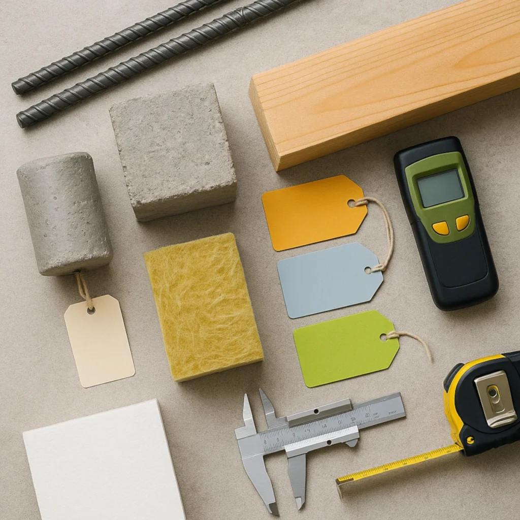 Materiały budowlane – klasy betonu C25/30, stali B500 i drewna C24 w praktyce