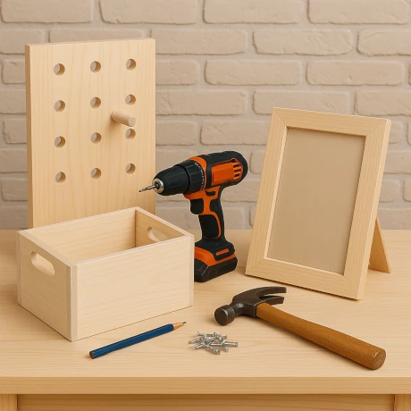 Projekty dla początkujących majsterkowiczów – drewniane pudełko i ramka DIY