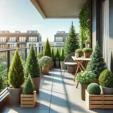 Najlepsze drzewka na balkon całoroczne