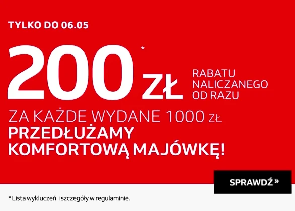 Promocja Komfort 200zł