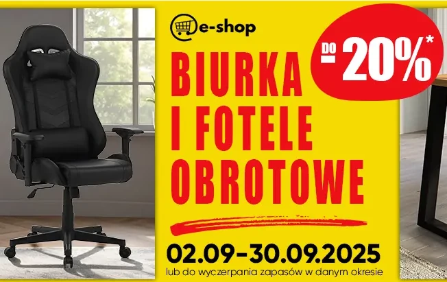 Merkury Market promocja biurka i fotele obrotowe rabat do 20%
