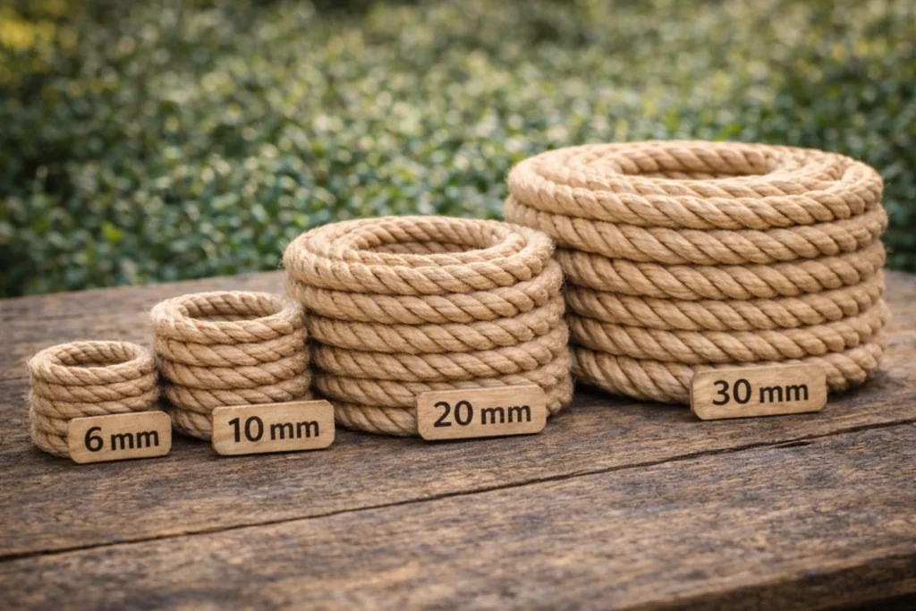 Jak dobrać średnicę liny jutowej?