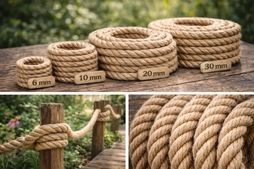 Jak dobrać linę jutową